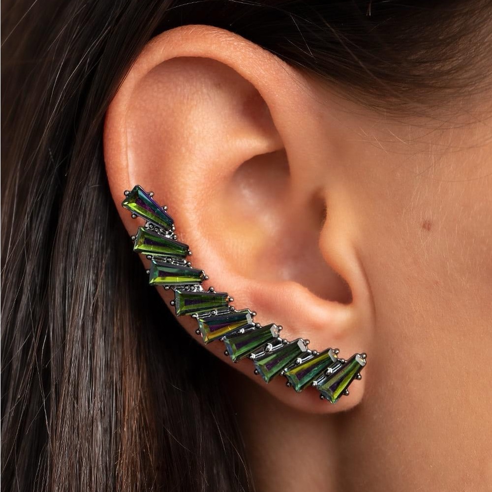 Oil spill Ear Crawler Earrings - Picture 1 of 2